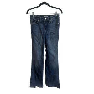 Good American Good Low Rise Bootcut Jeans Dark Indigo Blue Wash Sz 0/25 Nice!